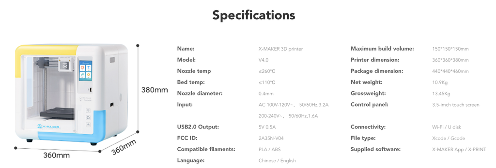 AOSEED X-Maker 3D Printer