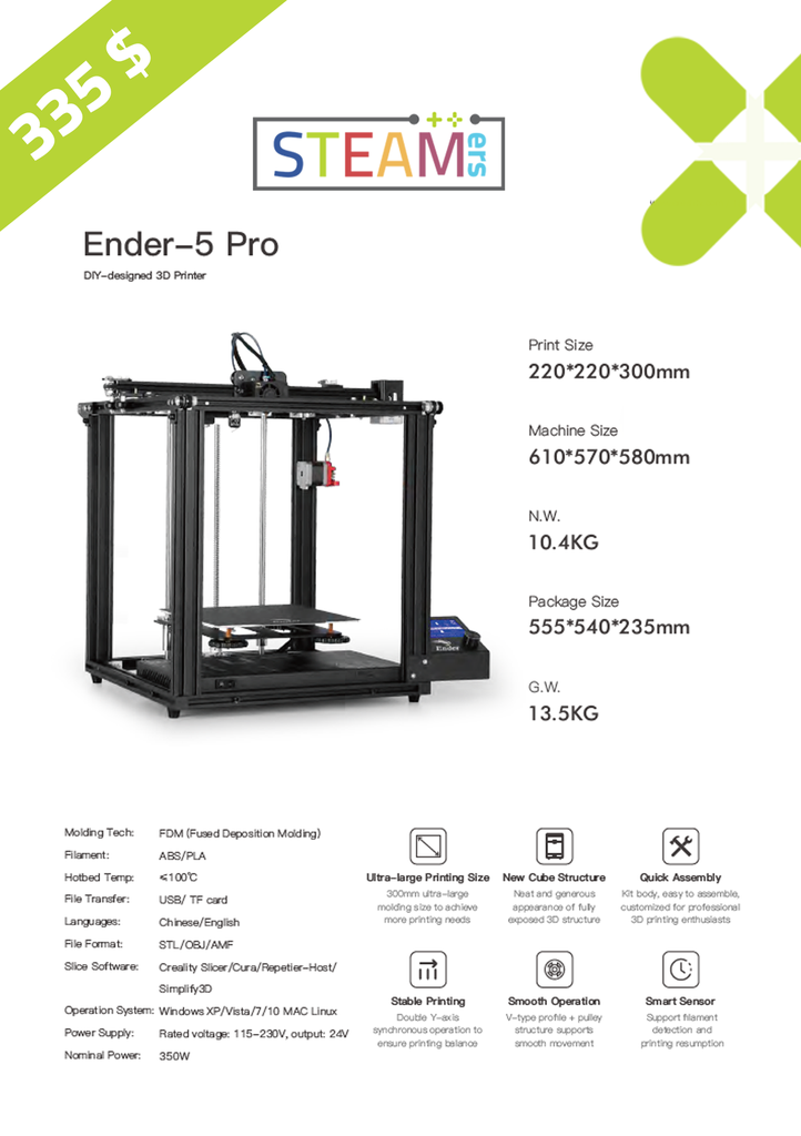 CREALITY PRINTER ENDER-5 PRO