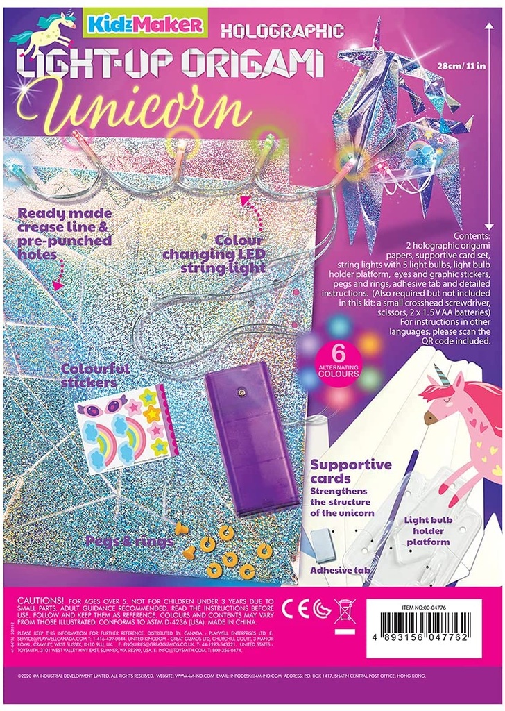 4M LIGHT UP UNICORN 00-04776