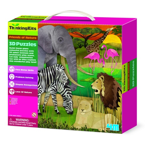 4M 3D Floor Puzzles-Safari 00-04679