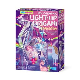 4M Holographic Light Up Origami Unicorn 00-04776